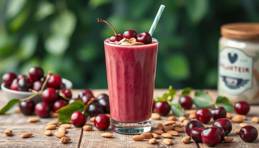 Cherry Almond Protein Boost Smoothie