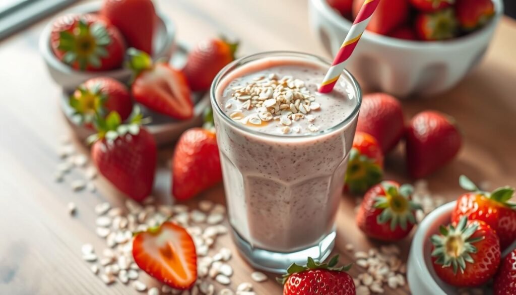 Strawberry Oat Fueler Smoothie