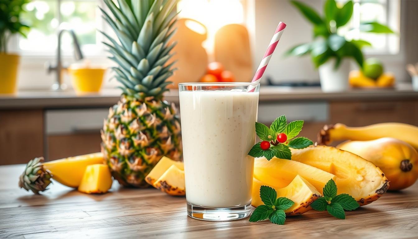 Tropical Pineapple Protein Smoothie